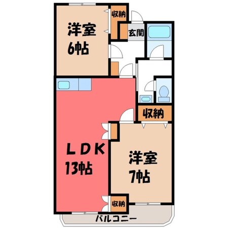 サンライトハイツ関口の物件間取画像